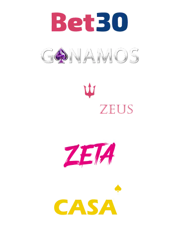 Bet30, Ganamos, Casino Zeus, Casino Zeta y Gana en Casa